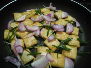 Tofu with Onions